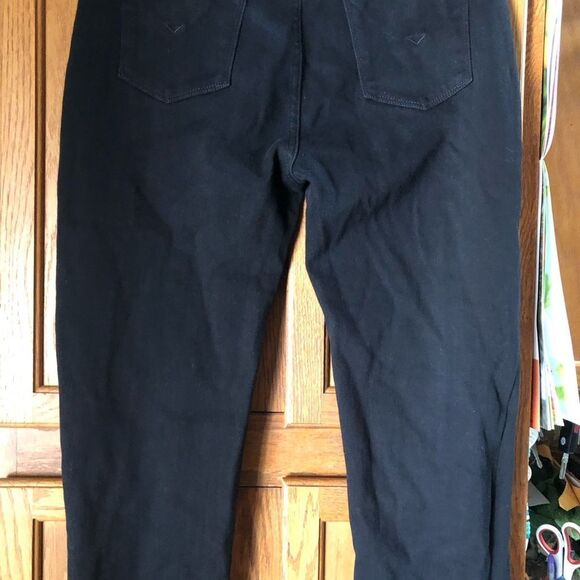 HUDSON Jeans High Rise Straight Ankle Cut Off Barbra Black Size 30 - Picture 9 of 14